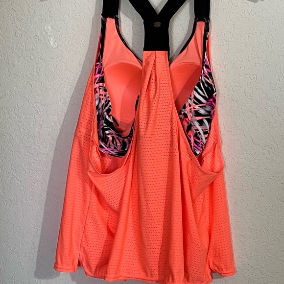 Zeroxposur Women's Wide Strap Modest Tankini Swimsuit Set Seashell Size XXL - Picture 3 of 15